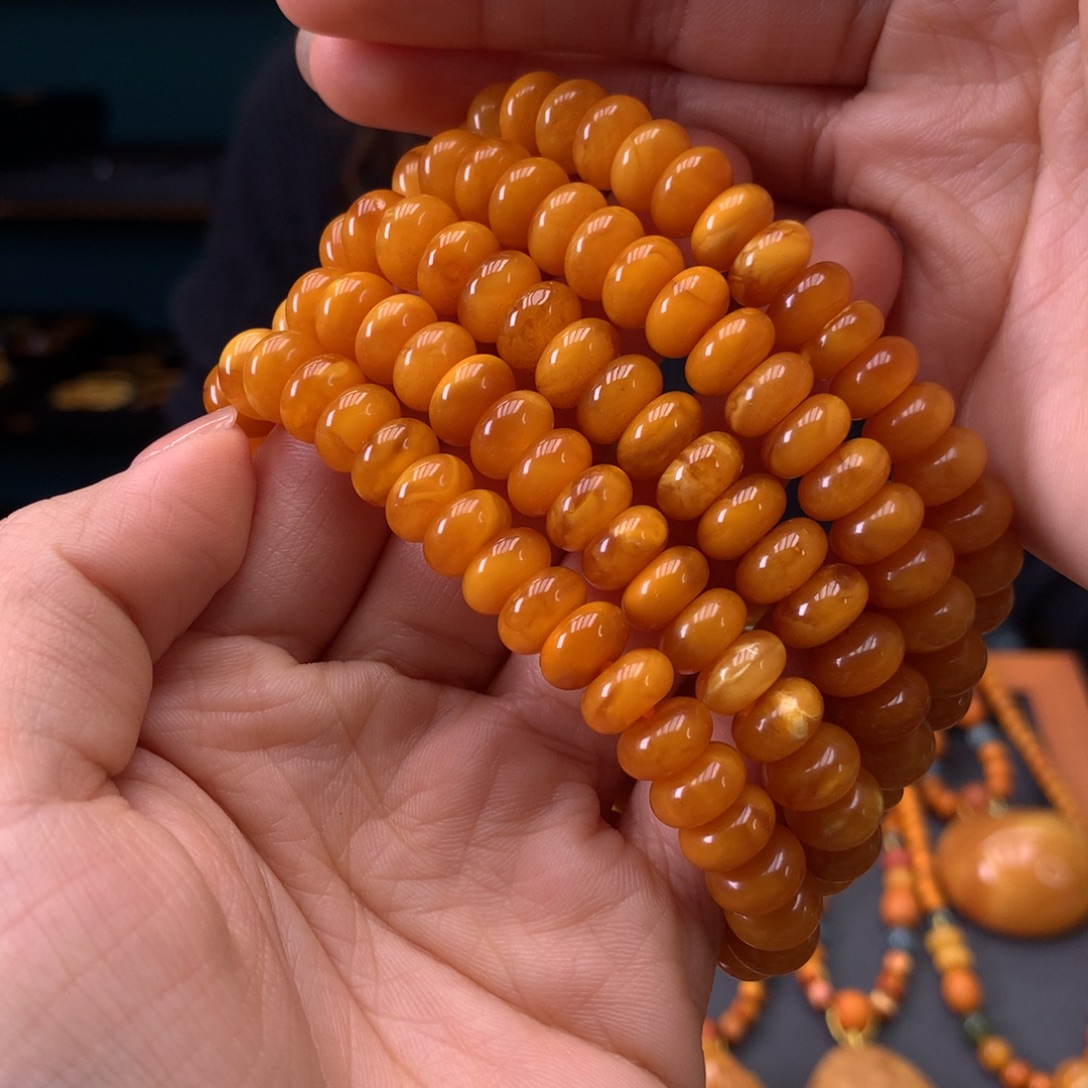 蜜蜡未镶嵌手串多样性发一