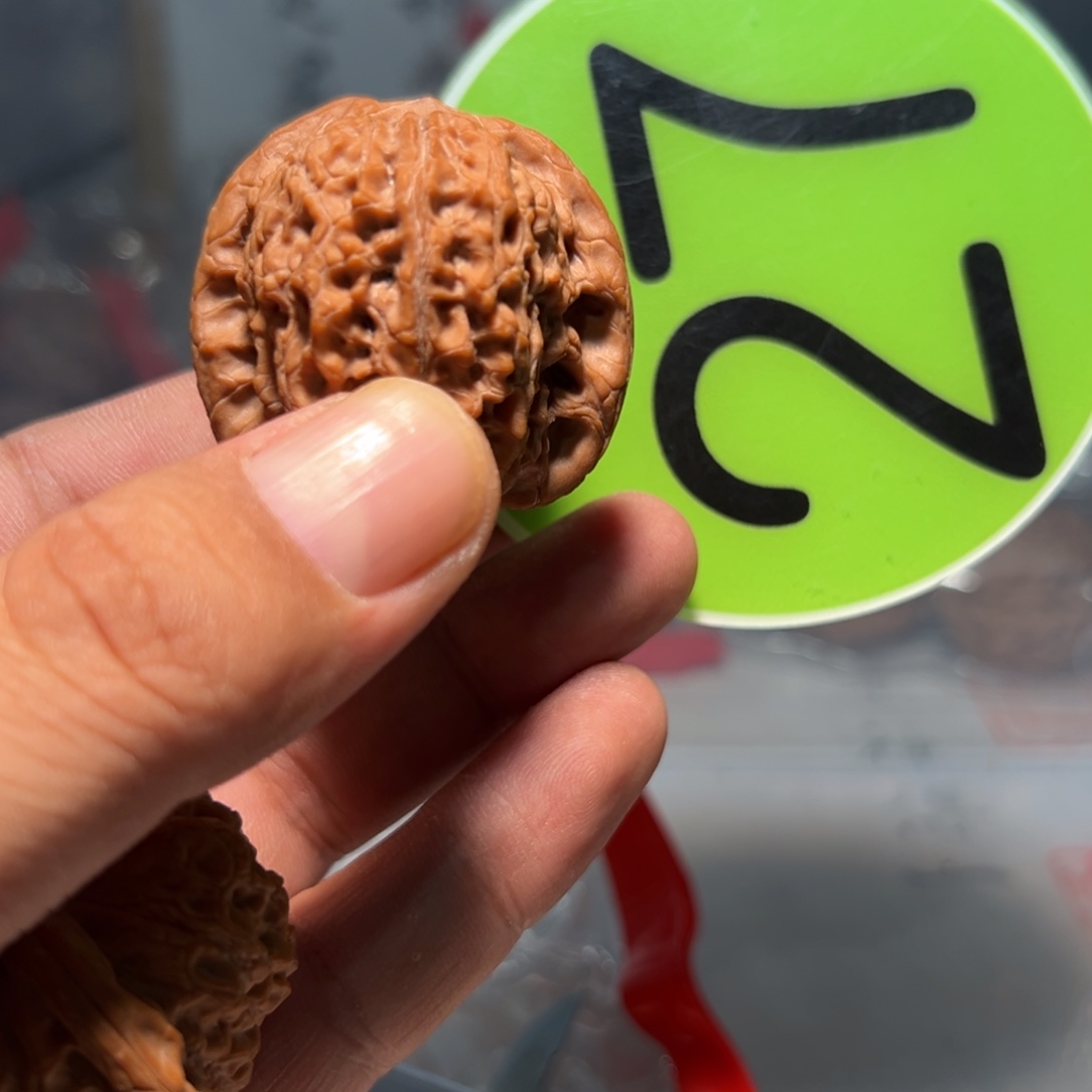 唐***唐文玩核桃，绿色27号