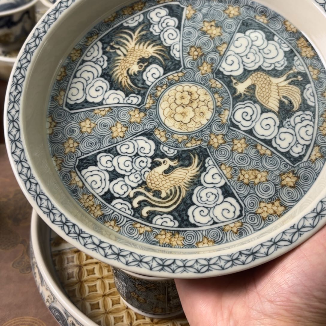 摆件陶瓷景德镇手绘茶器