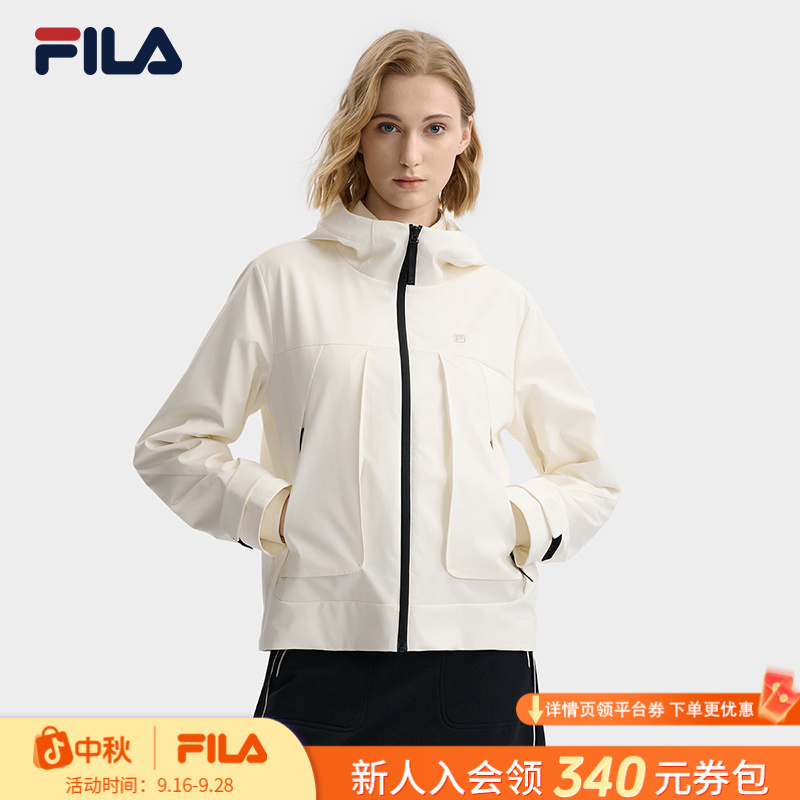 Fila/斐乐秋冬新款女士户外运动梭织外套休闲百搭F11W543702F