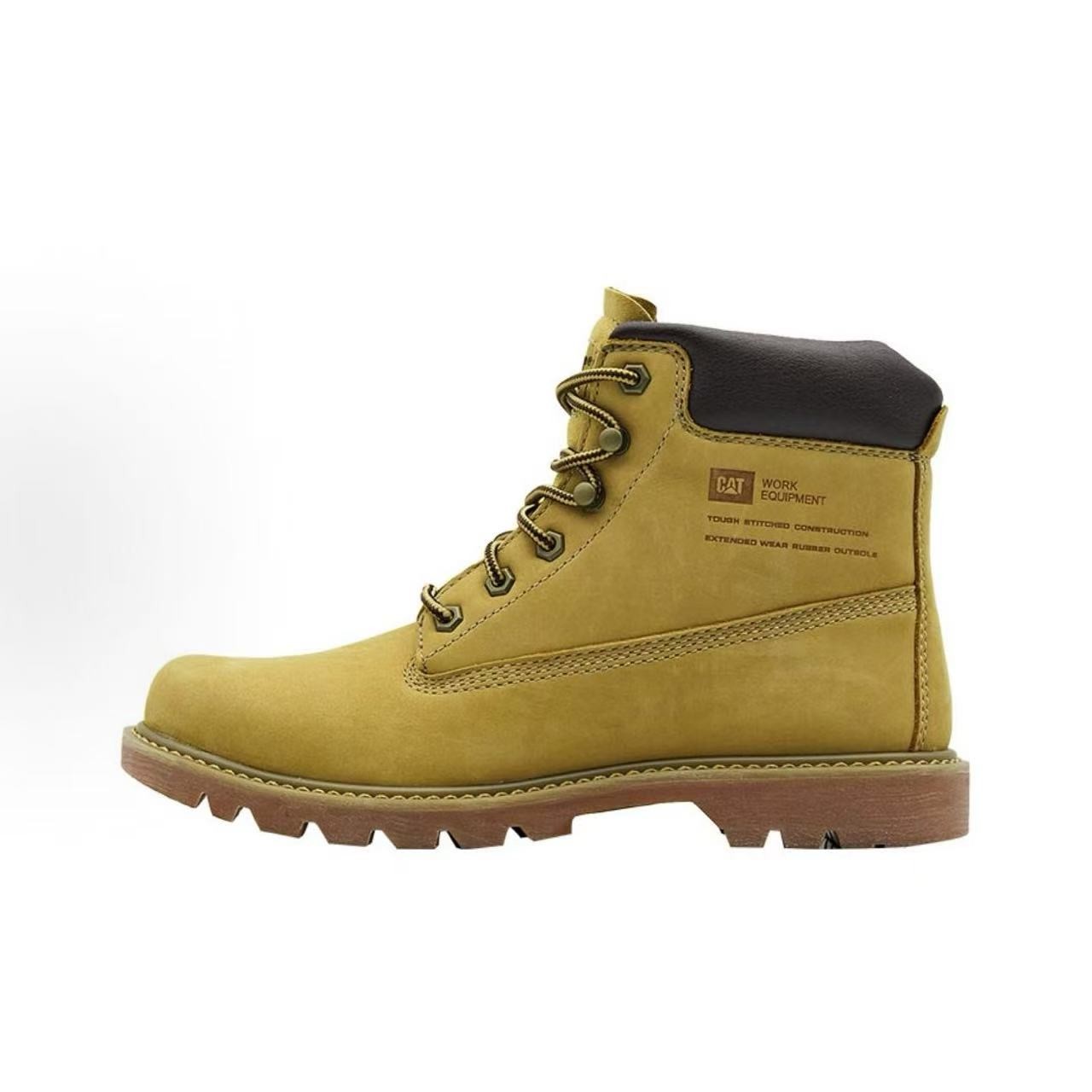 CAT工装靴马丁靴秋冬高帮黄色男士男款防水中国风P110472