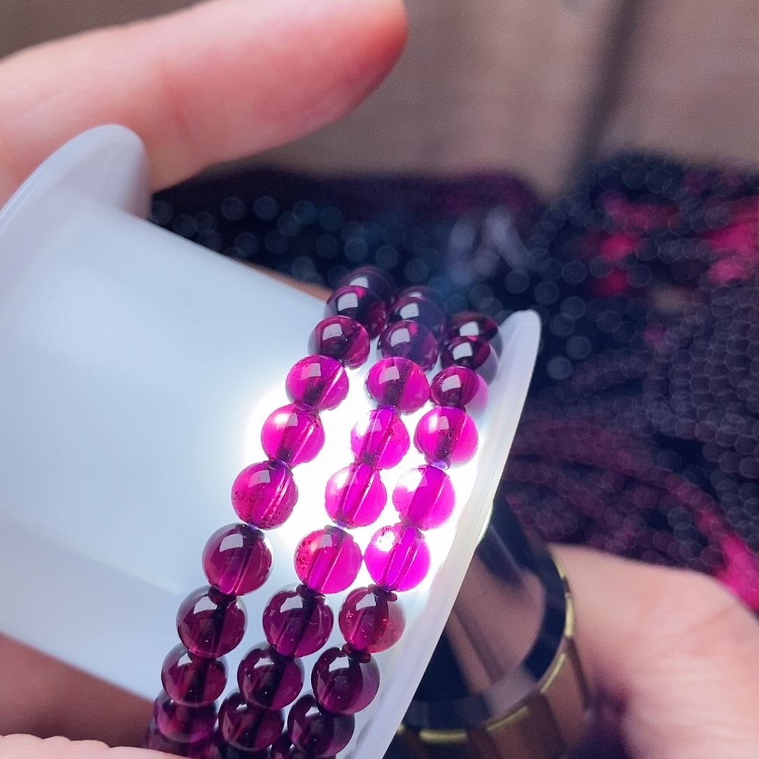 石榴石手链未镶嵌卡5