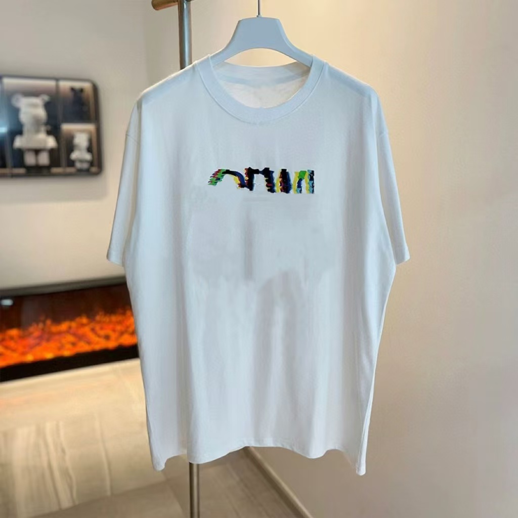 Millonthe【迷彩渐变】24s刺绣渐变图案黑白两色290g男女同款短袖