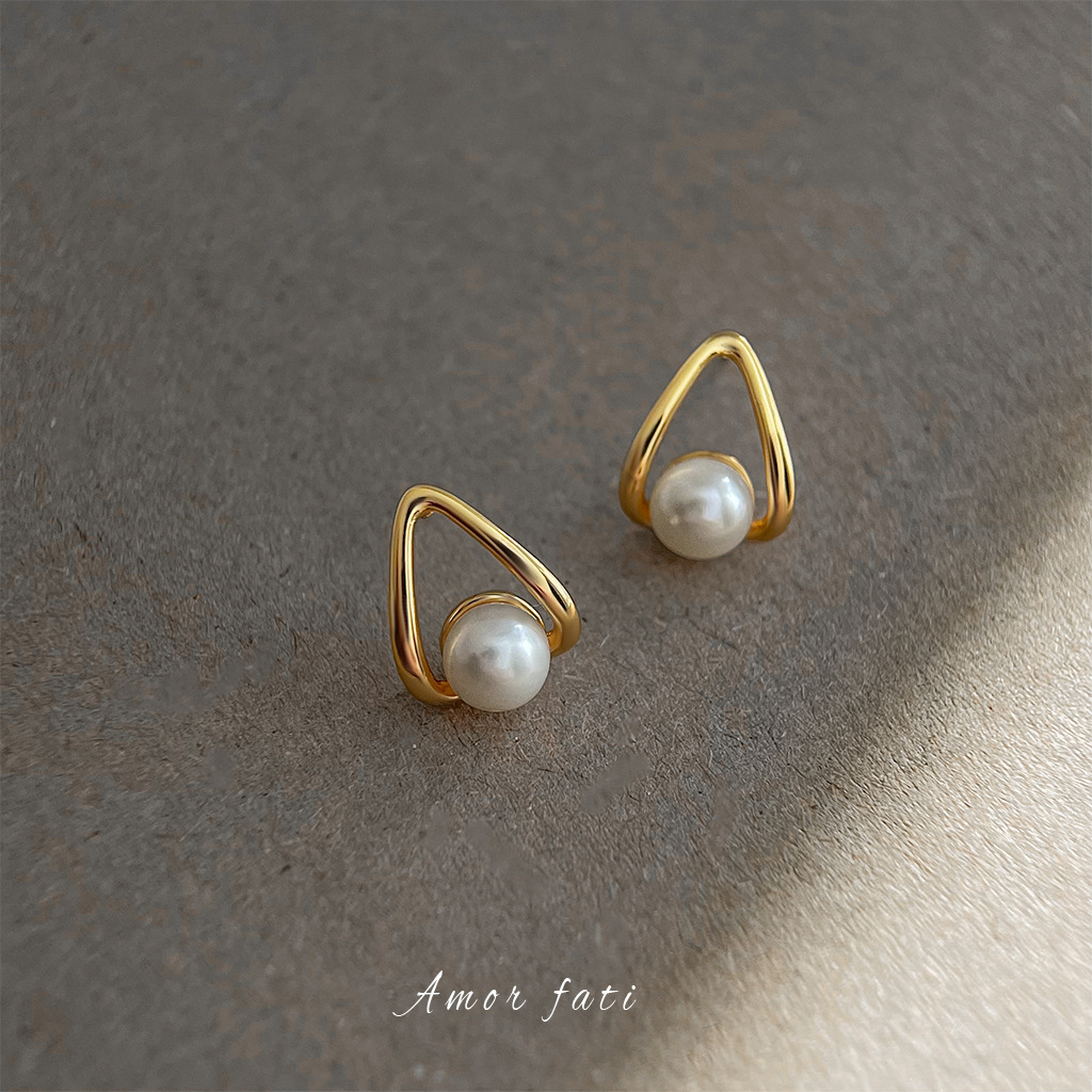 0173天然淡水珍珠耳钉女 小香风耳饰 