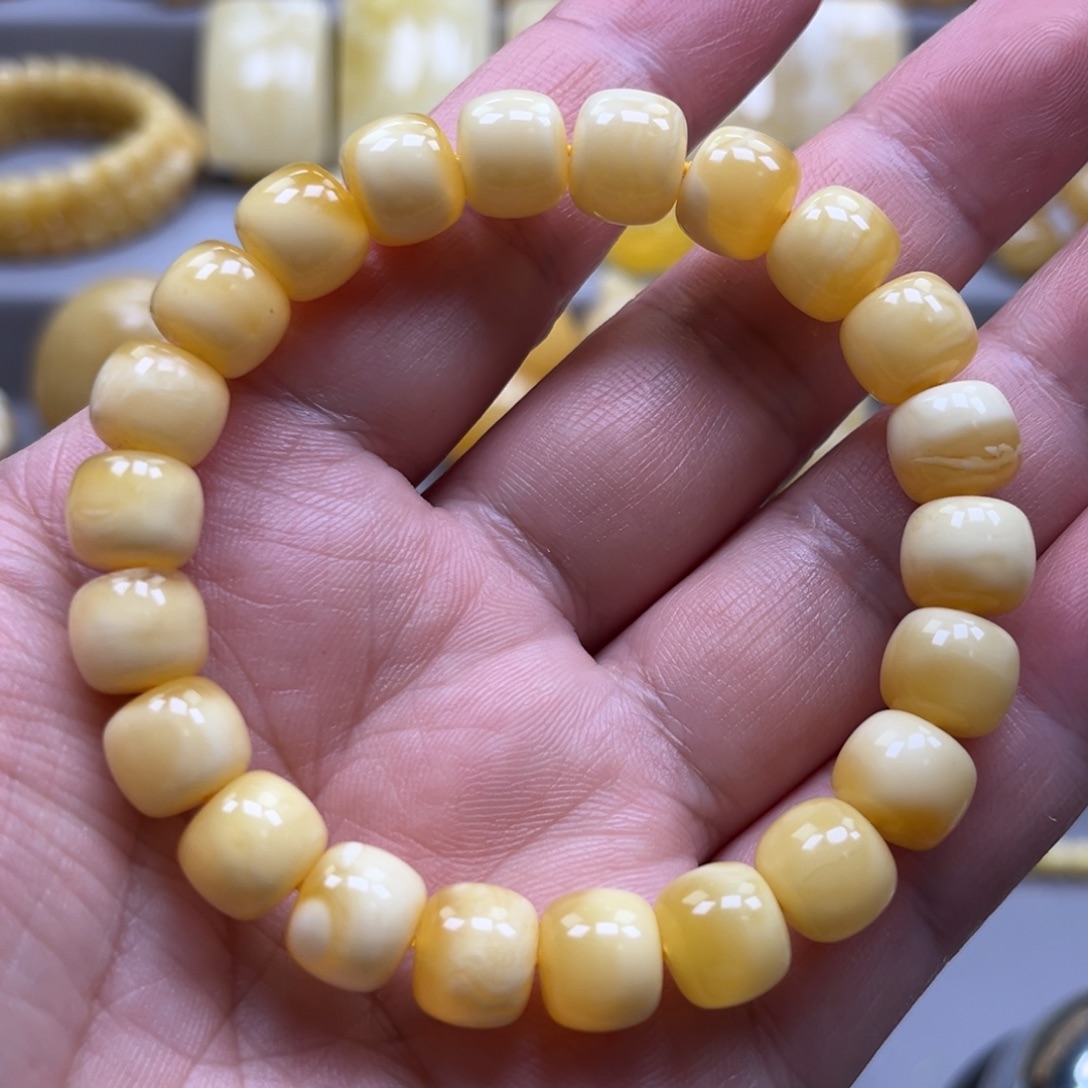 琥珀未镶嵌手链手串