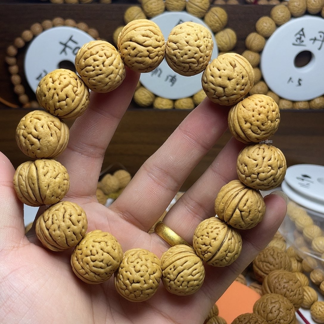 狼***9桃核吊坠桃核手串盘锦肌肉21