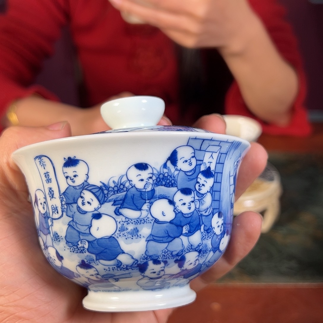 杯景德镇手工手绘陶瓷杯子