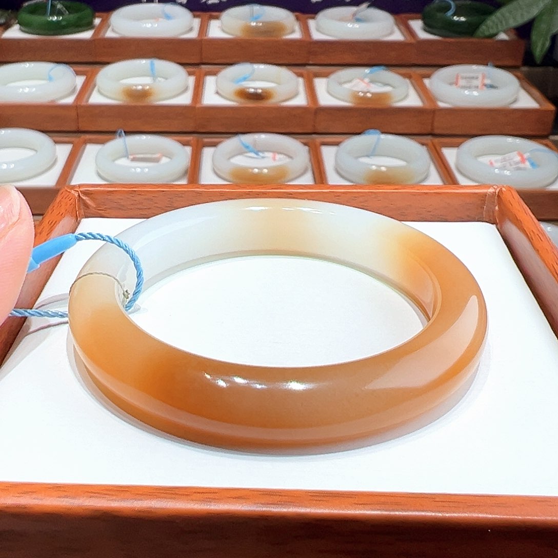 和田玉手镯5051未镶嵌