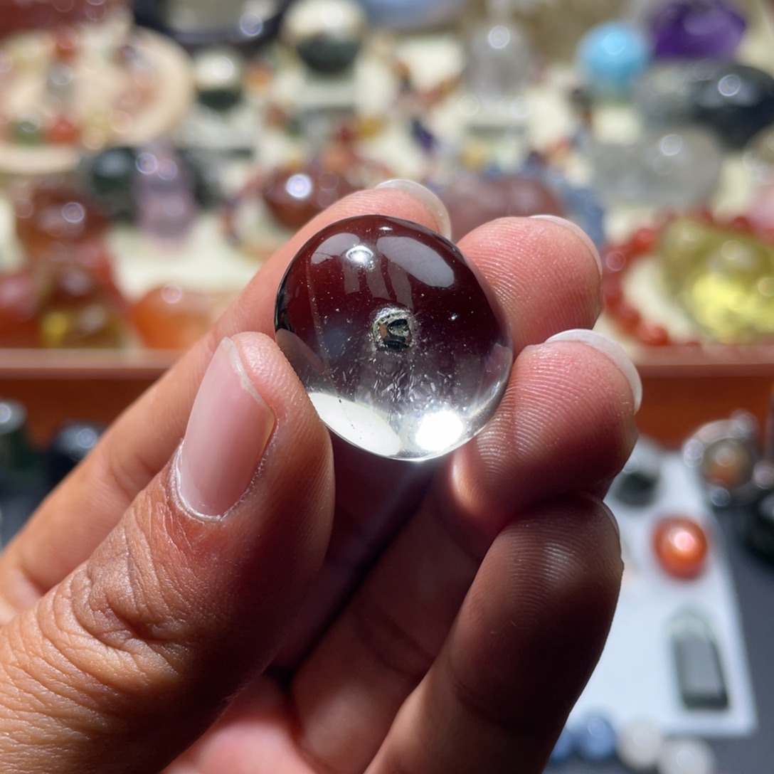 念***念水晶未镶嵌吊坠(不含链)黄铜矿