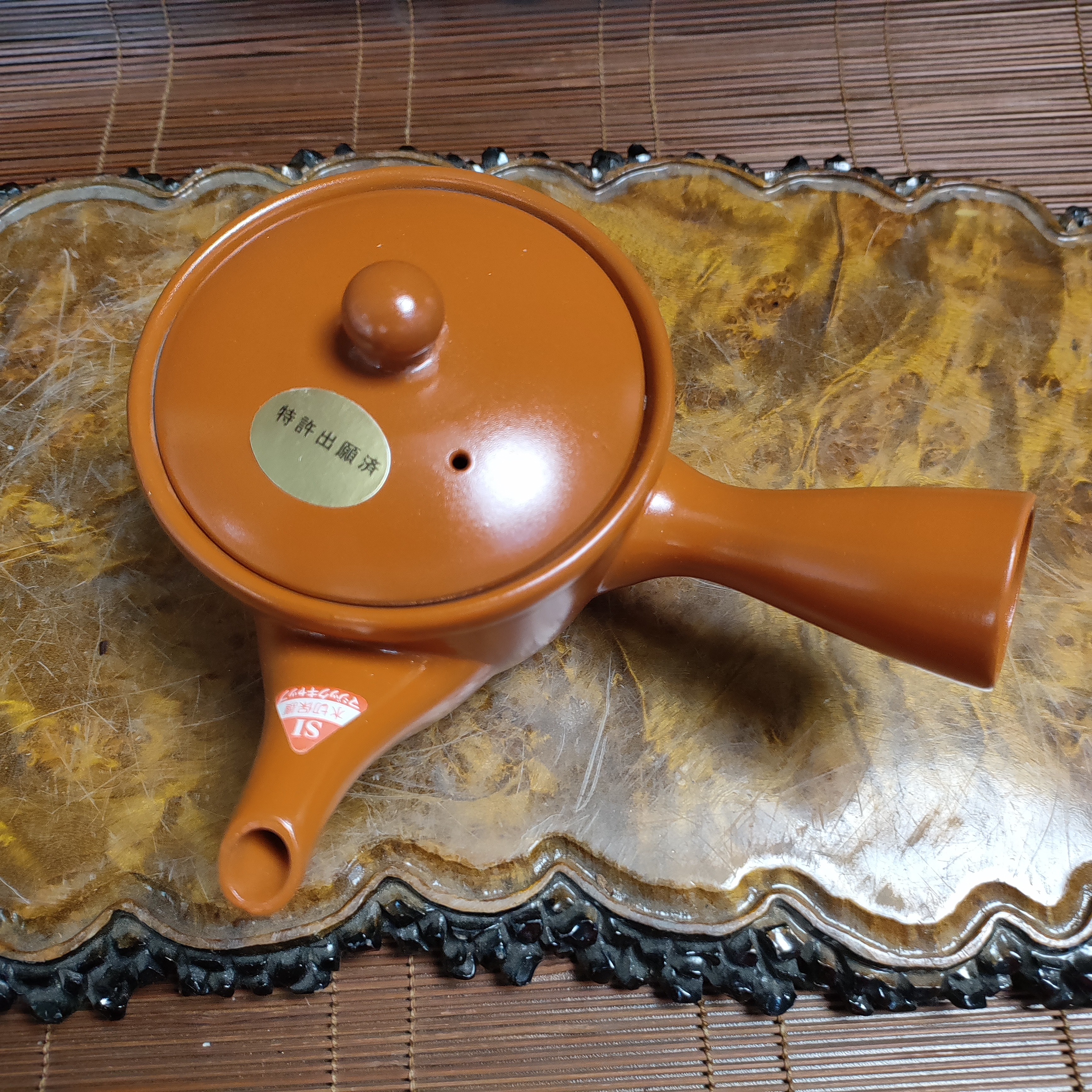 密胺瓷常滑烧侧把壶