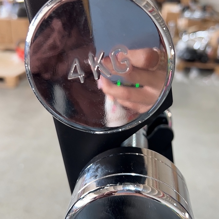 全新电镀纯钢小哑铃4公斤一对