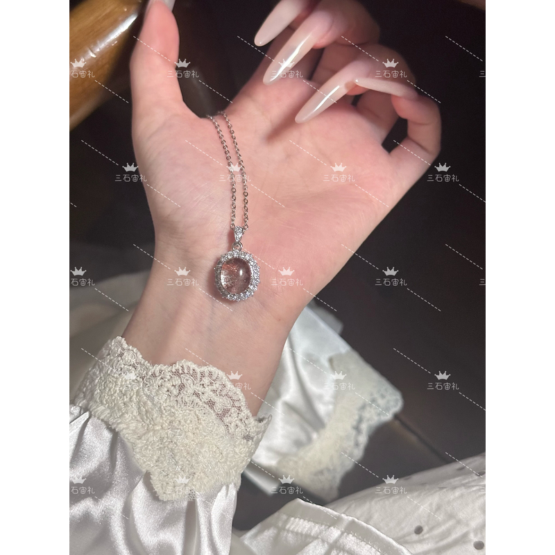 天然幽灵项链女款新款高级感轻奢小众锁骨链配饰