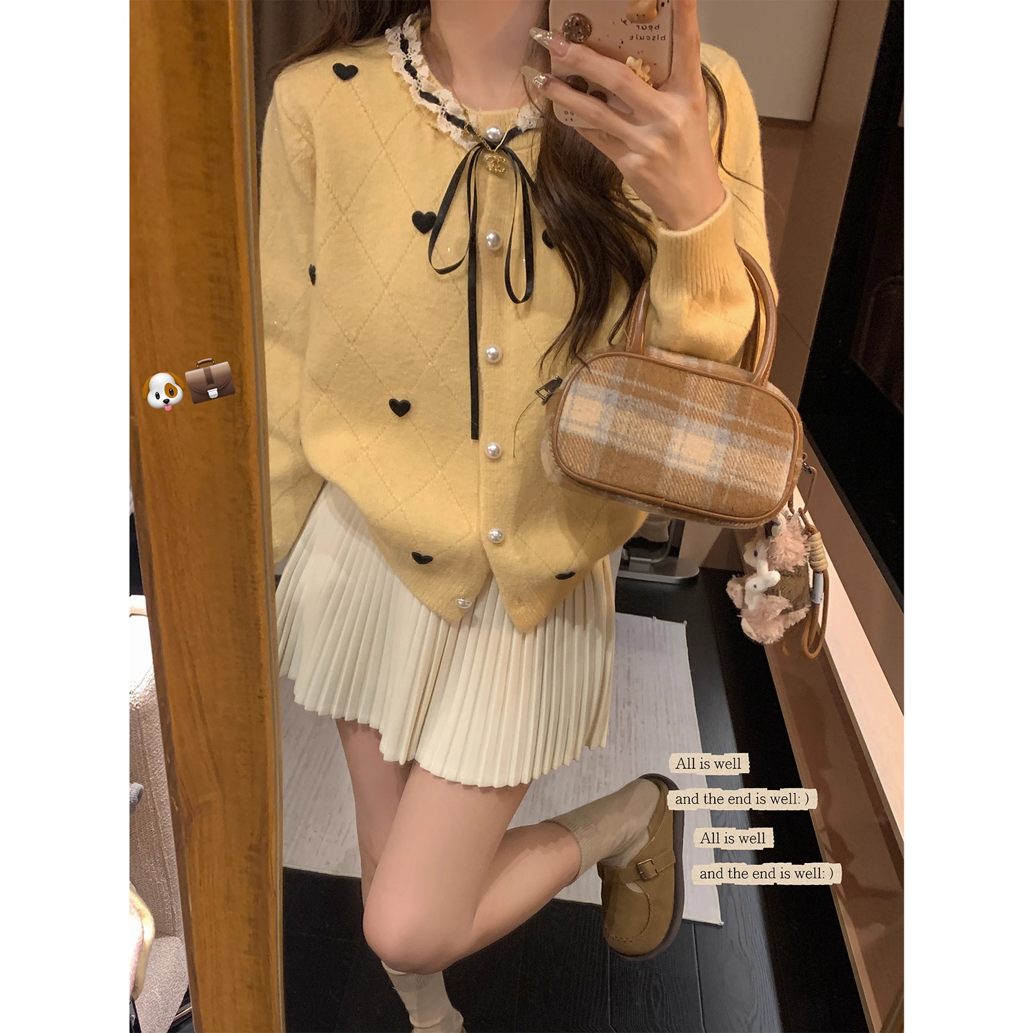 小香风秋冬新款时尚圆领宽松毛衣开衫女百搭长袖宽松针织衫上衣