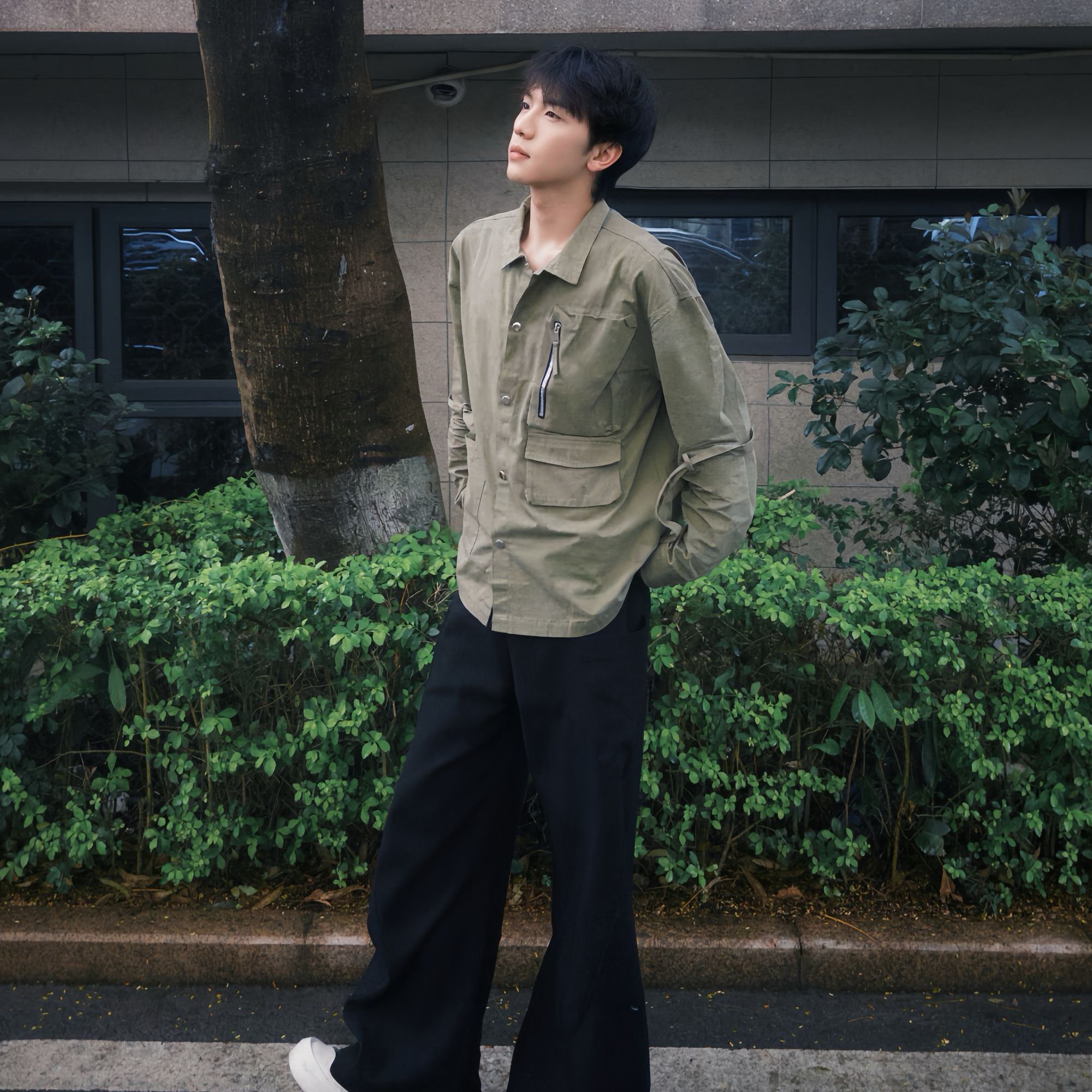 阿宇同款绿衬衫 工装解构款衬衫 （主图同款实物颜色以直播间为准）