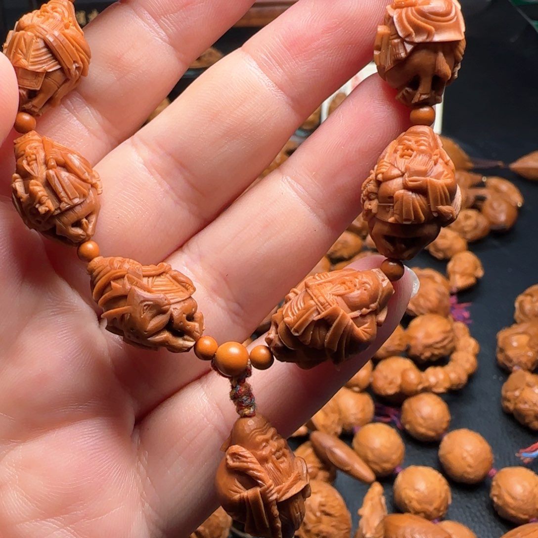 沉***淼橄榄核手串/手链骑兽八仙