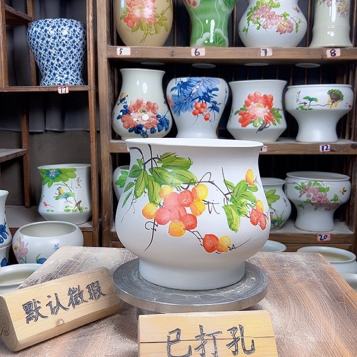 摆件高20口20琵琶陶瓷陶瓷