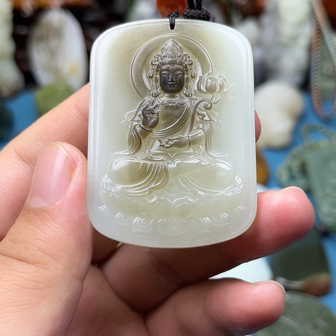 和田玉未镶嵌颈饰