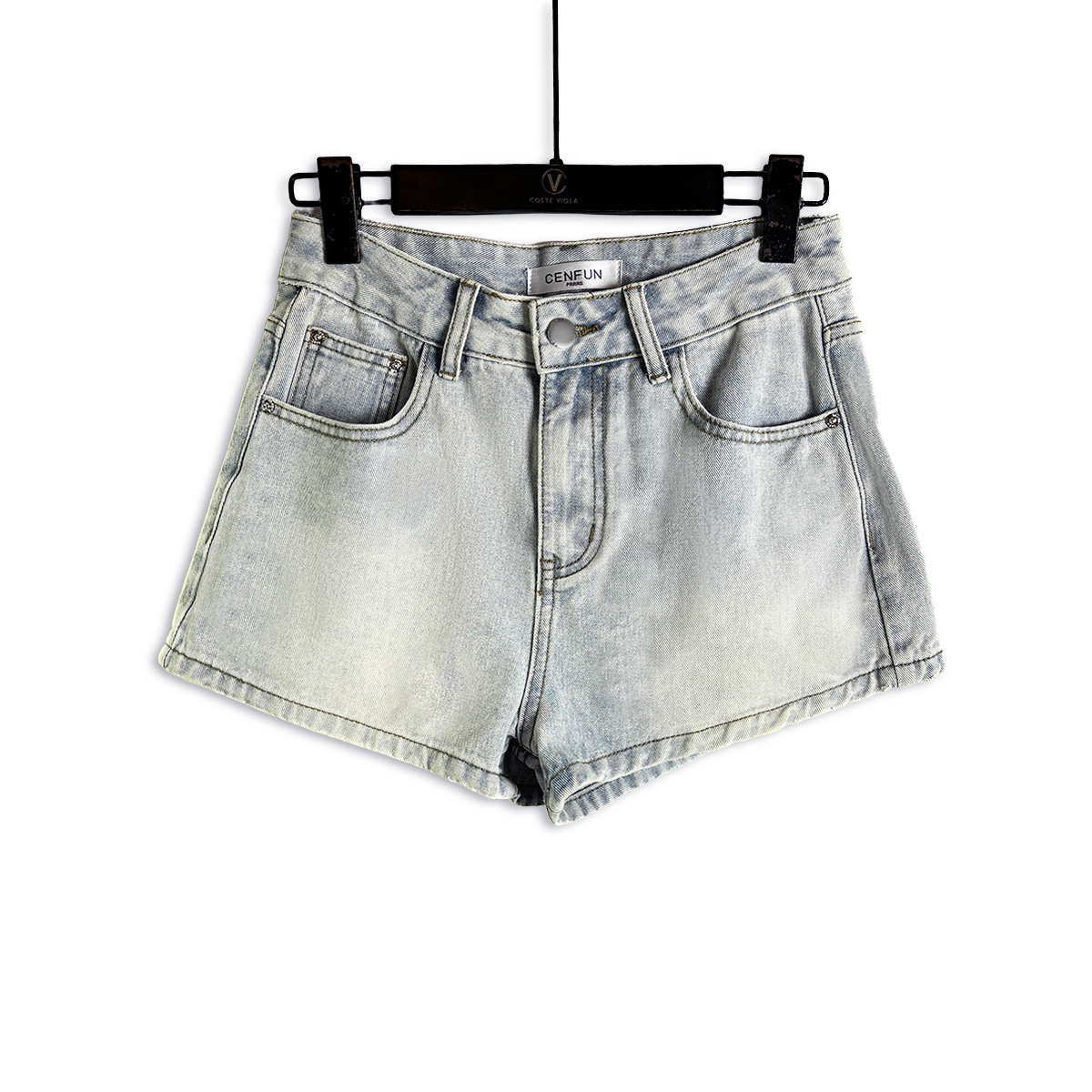 【CENFUN】33*牛仔奢品高定百搭夏季水洗短裤D02110