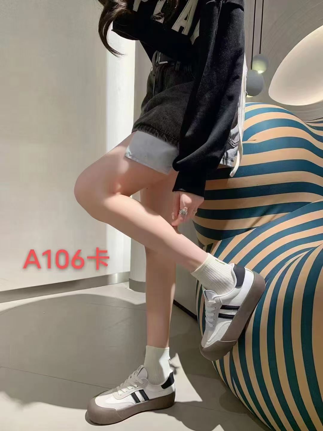 A106新款平底百搭休闲板鞋女鞋子