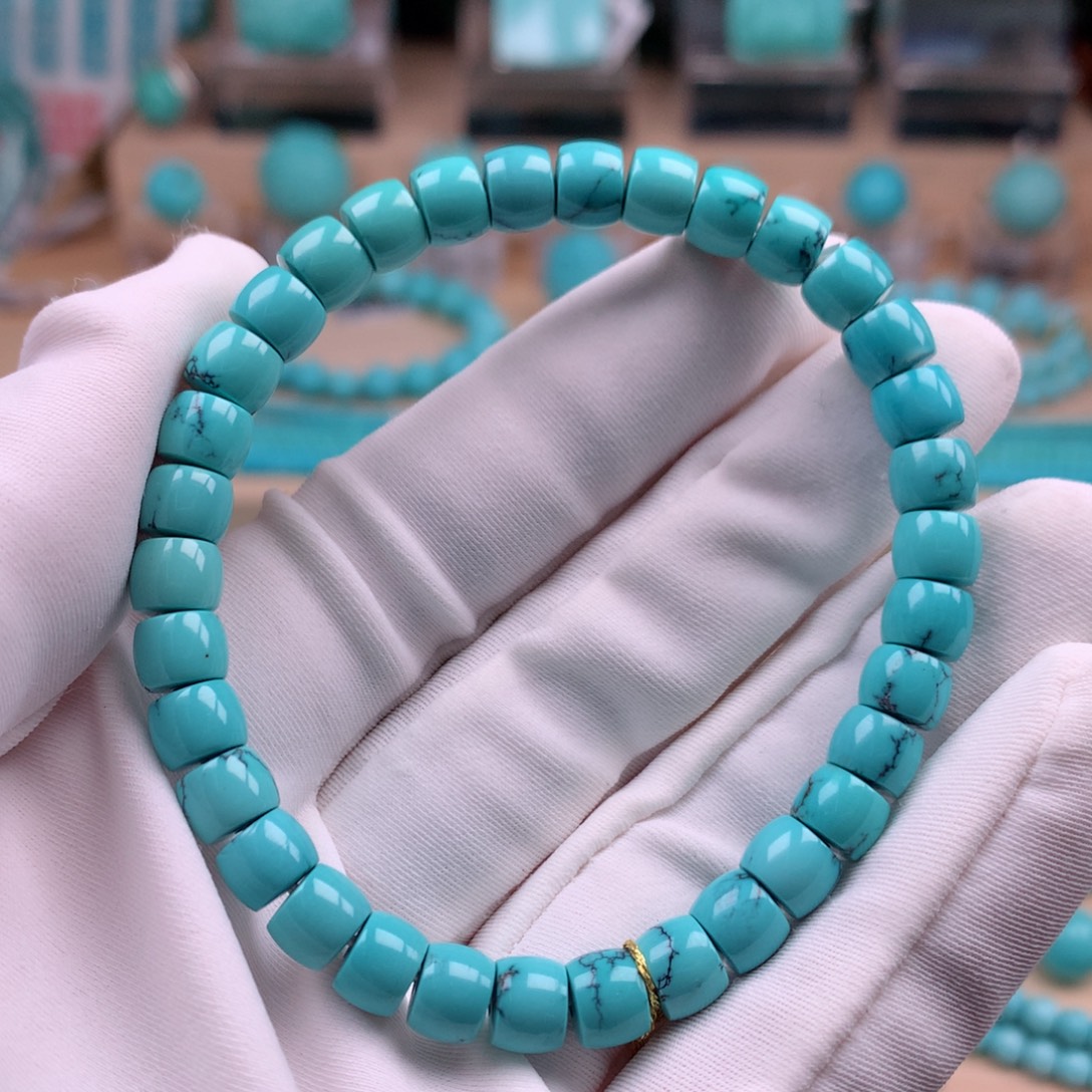 绿松石未镶嵌珠宝奇石6.7mm