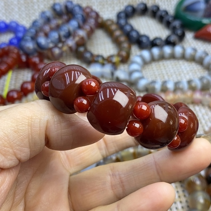 玛瑙/玉髓手链未镶嵌