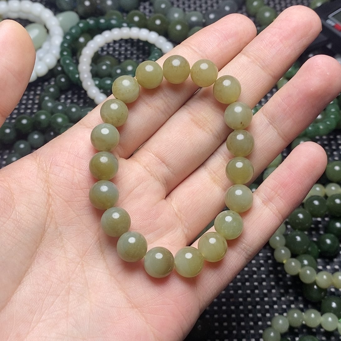 和田玉未镶嵌手串19