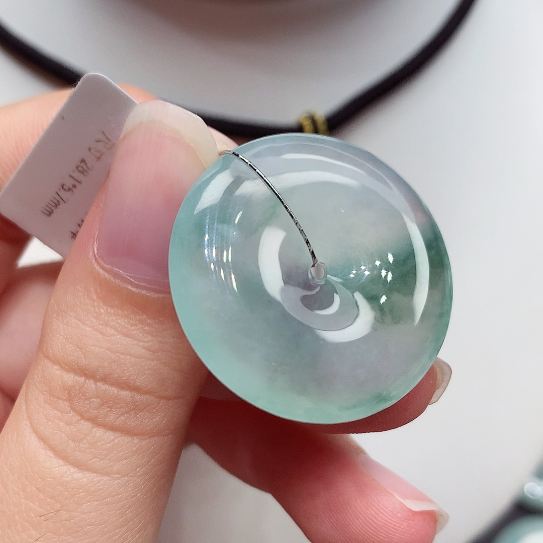 颈饰未镶嵌翡翠编号139，28.1/5.7