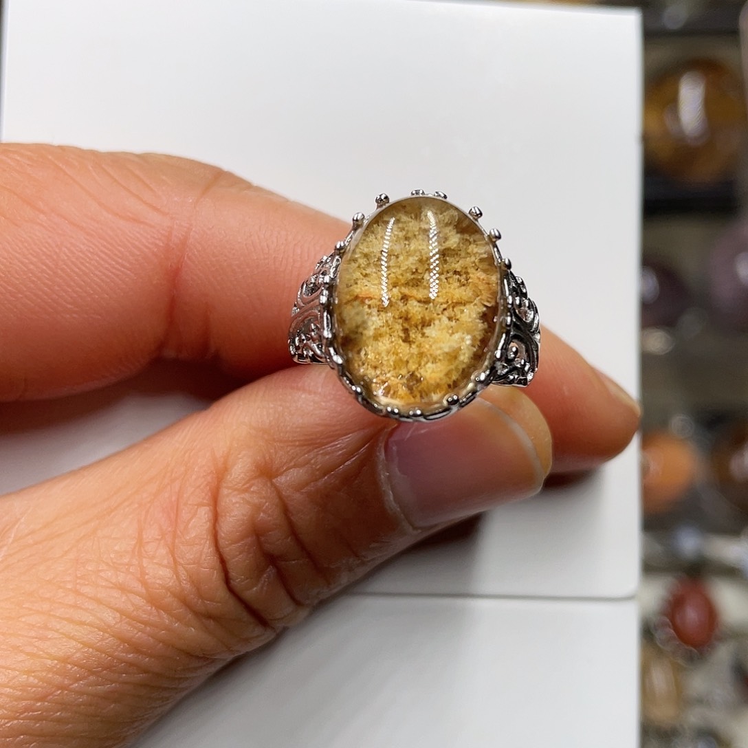 【闪购商品】水晶珠宝半成品银S925镶嵌戒指