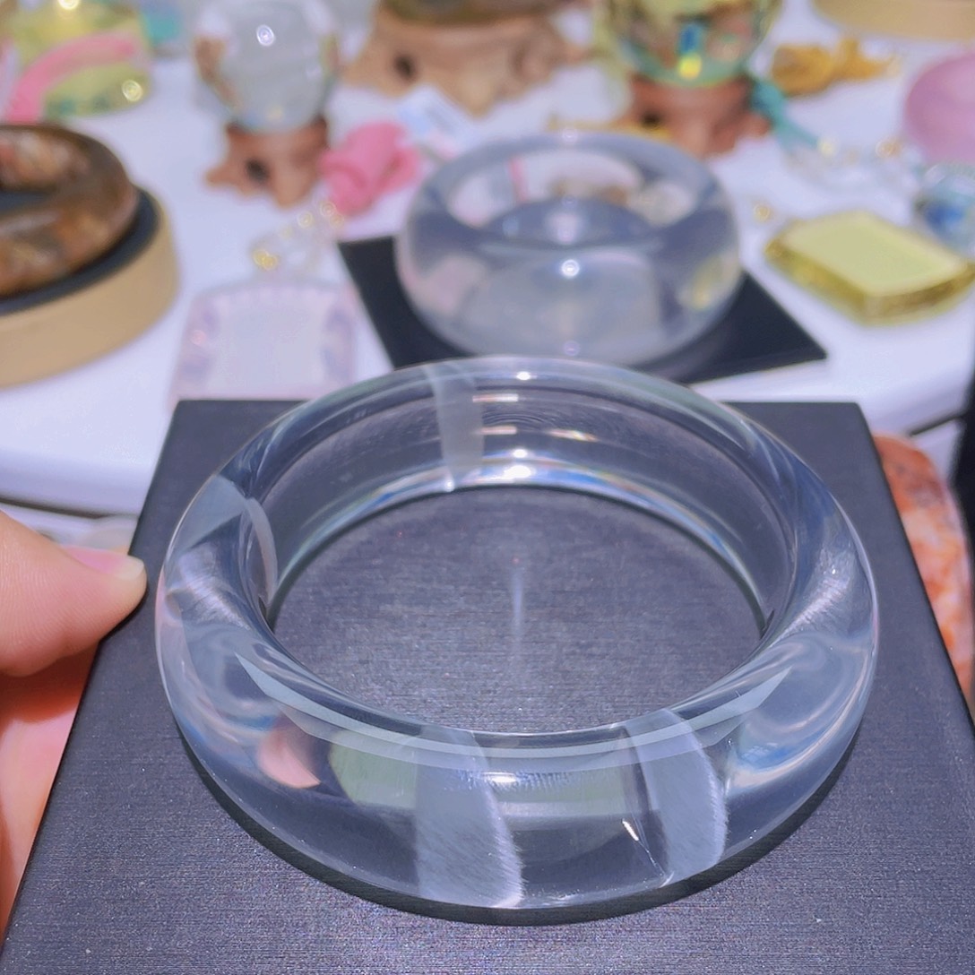 水晶手镯未镶嵌天然千层兔毛手镯