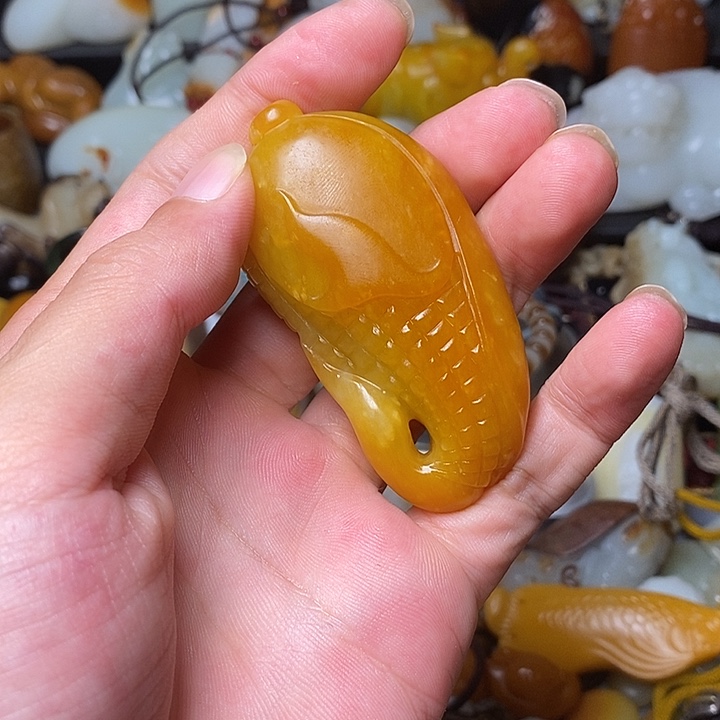 和田玉未镶嵌挂件S*X