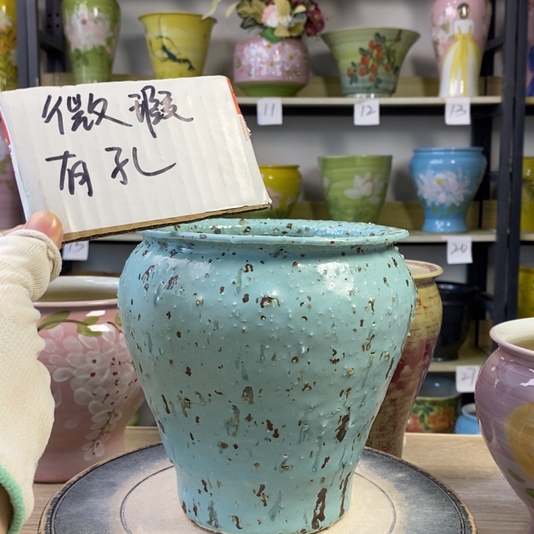 景德镇手工手绘陶瓷花盆