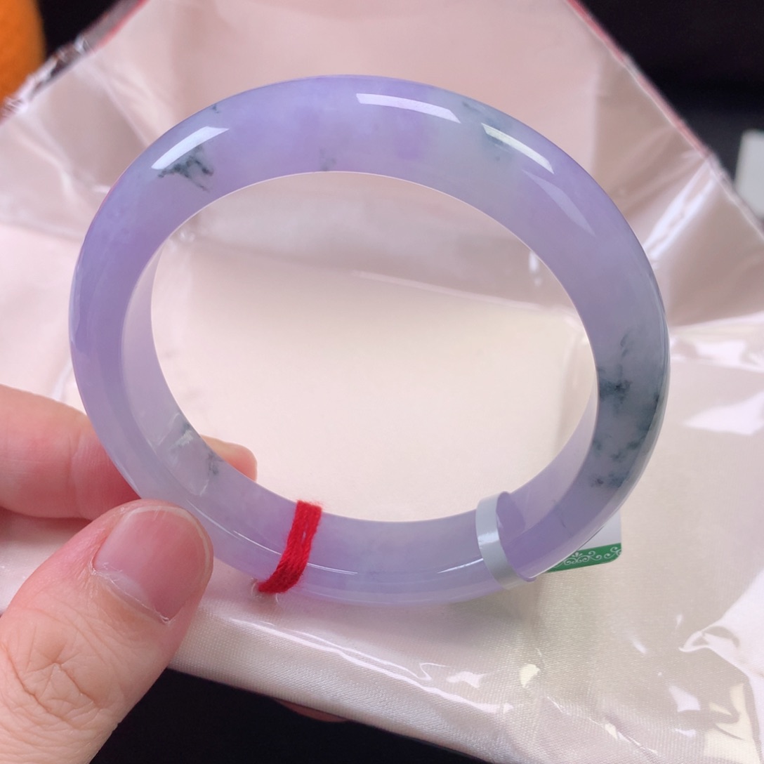 未镶嵌手镯翡翠缅甸天然翡翠手镯56圈口