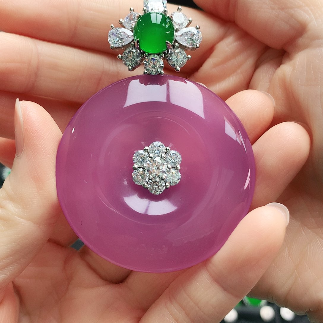 玛瑙/玉髓吊坠银S925镶嵌