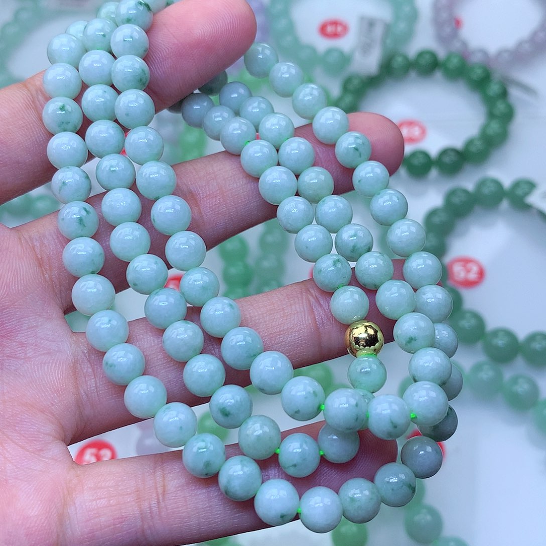 翡翠未镶嵌毛衣链