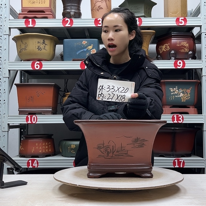 紫砂花盆紫砂花盆