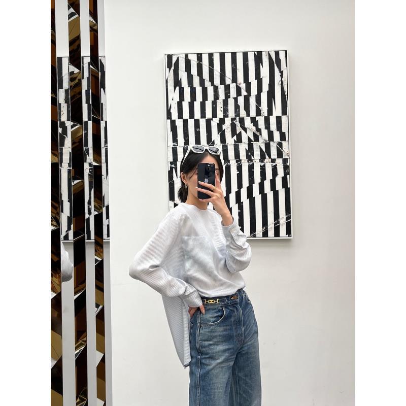 【7】2025新设计感水洗简约金属链条阔腿牛仔裤K5013