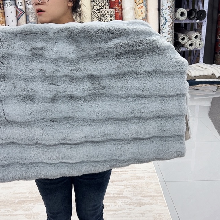 混纺尺寸误差正负1-3厘米50×50×2麂皮绒仿兔毛泡泡球特价福利