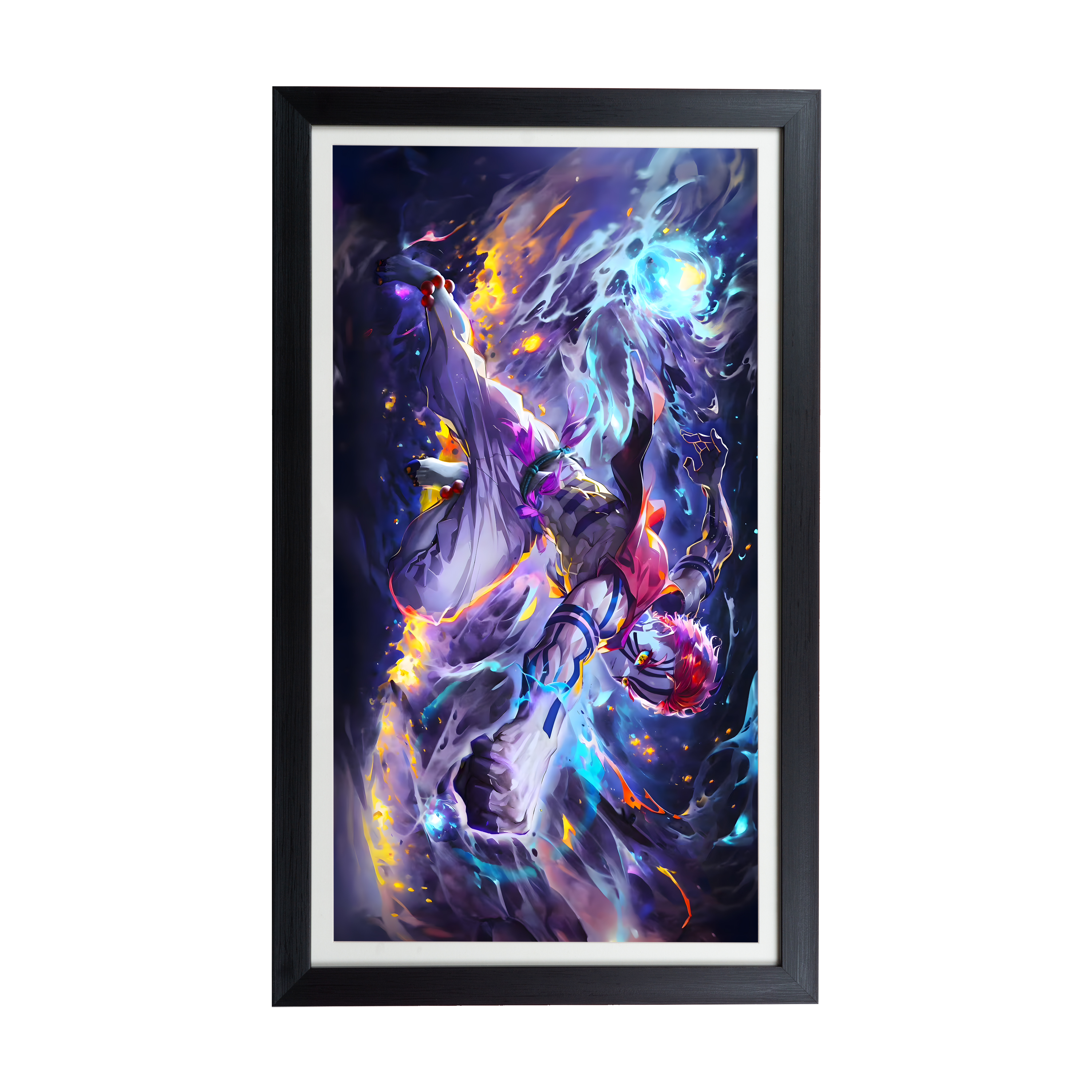 GMA60/35*21CM猗窝座鬼灭之刃3D立体客厅卧室装饰画壁画
