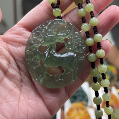岫玉未镶嵌挂件挂件