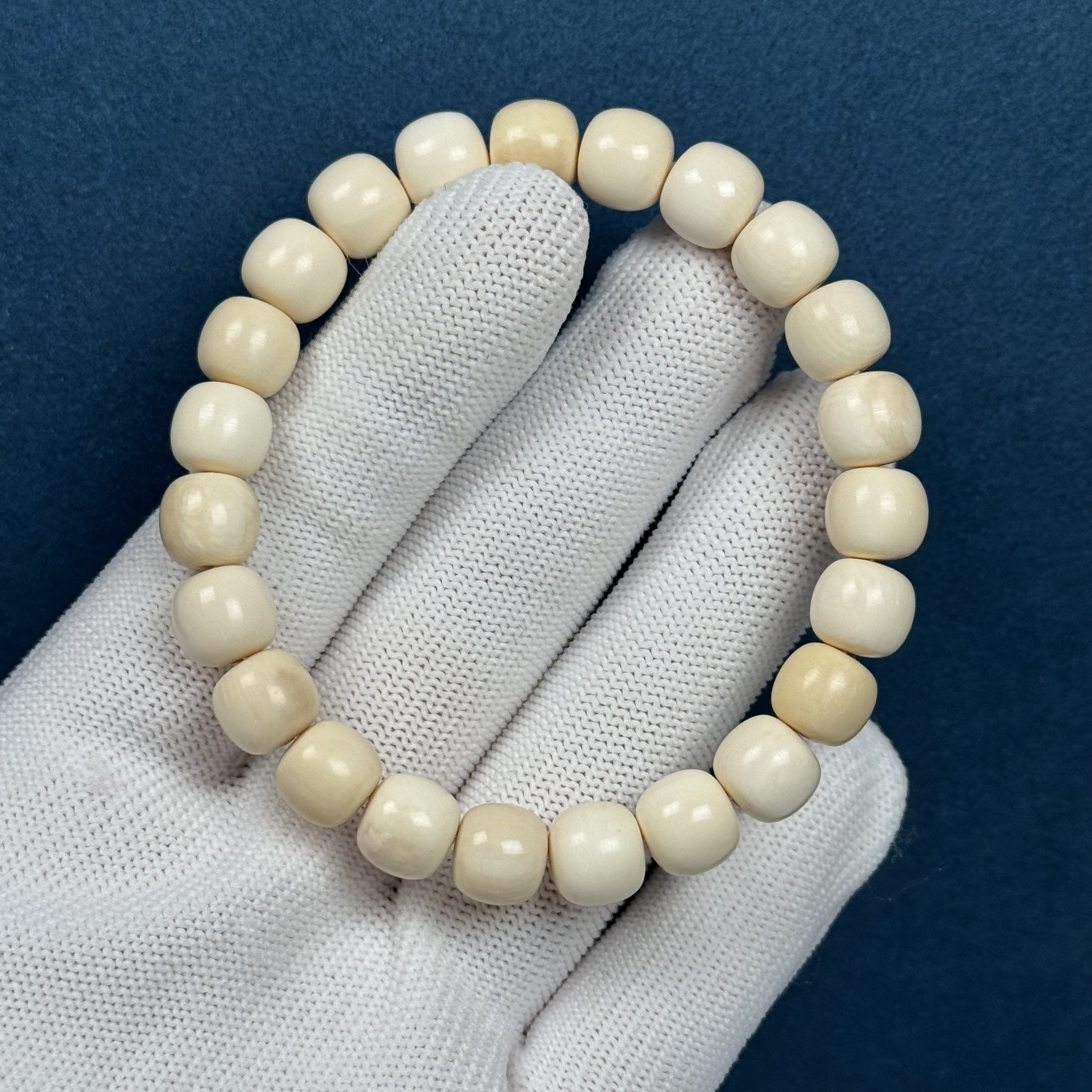 U40-35天然猛犸牙 瑕疵特价老型手串8+mm支持复检假一罚十