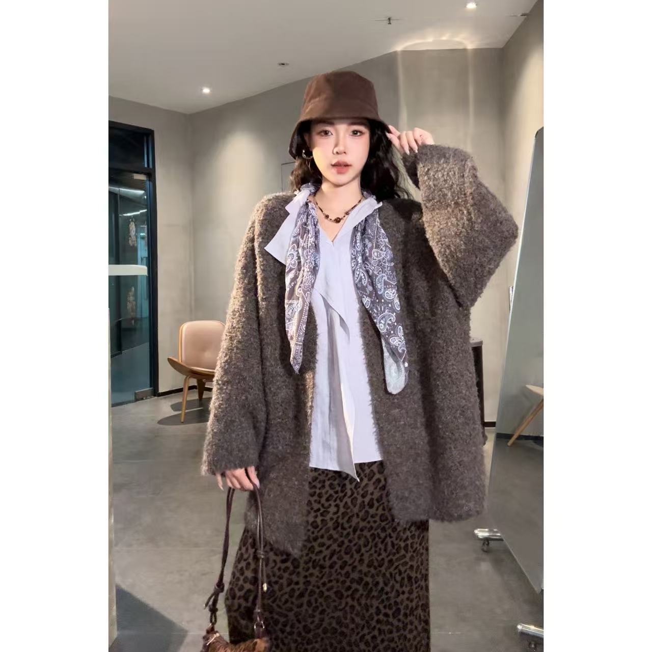 VGVL旻旻家毛针织衫女喜欢留言上新