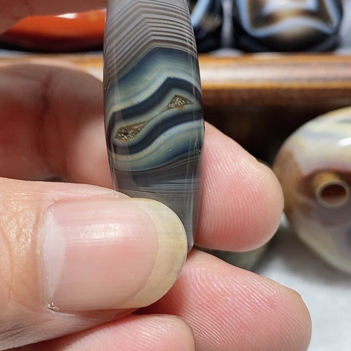 玛瑙/玉髓合金颈饰