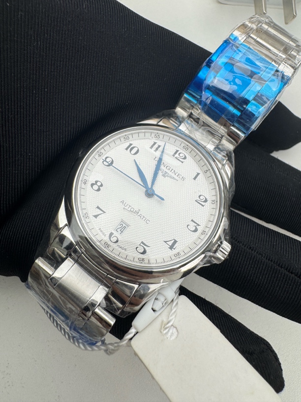 99新 Longines/浪琴 99新名匠系列自动机械男士腕表38.5mm白盘