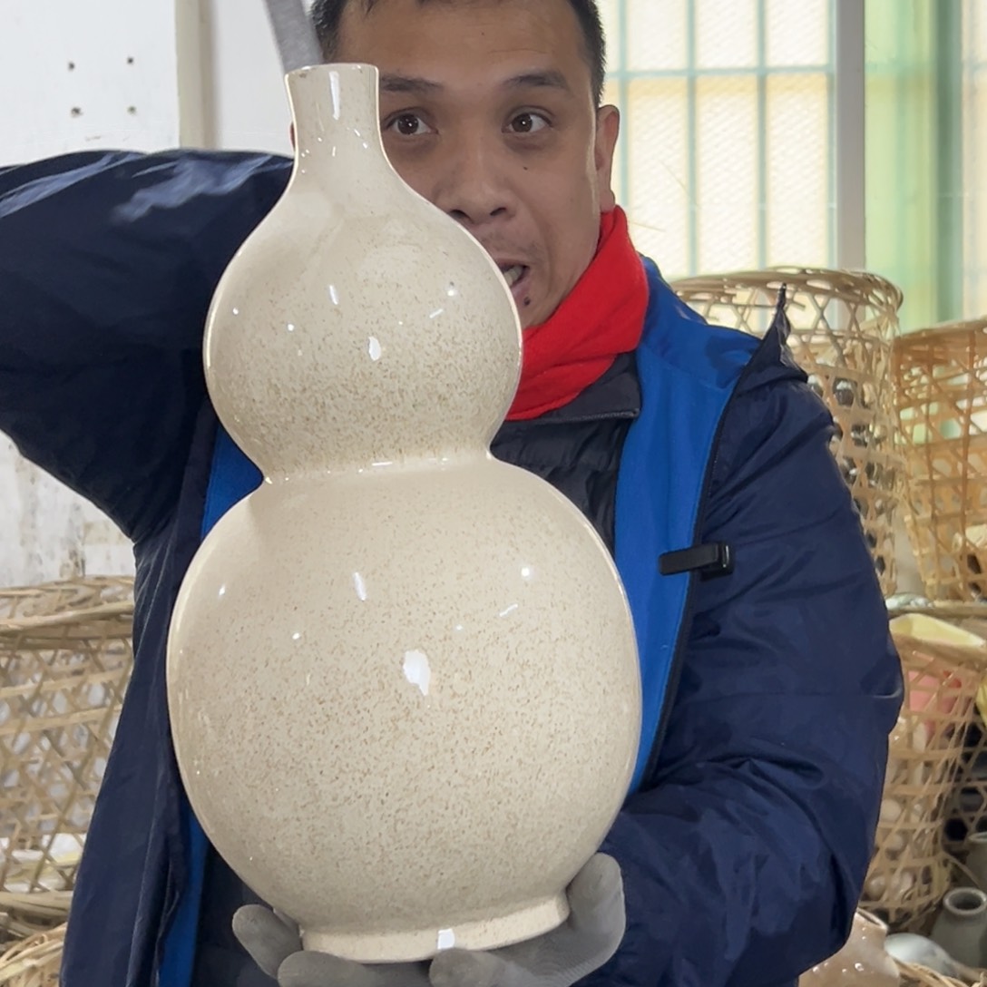 摆件15 号高中低温陶瓷工艺瓶（部分微瑕）