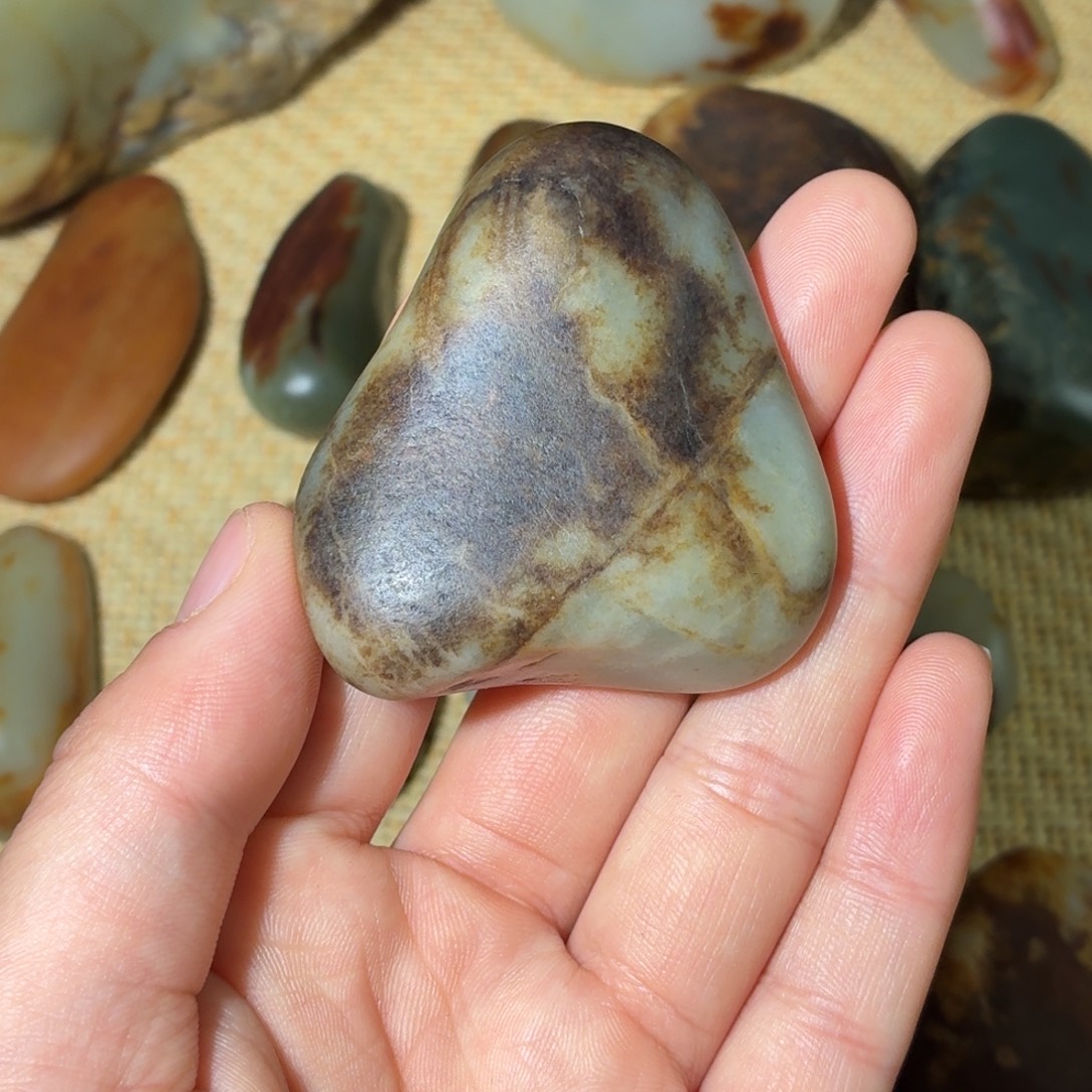 和田玉未镶嵌挂件83g