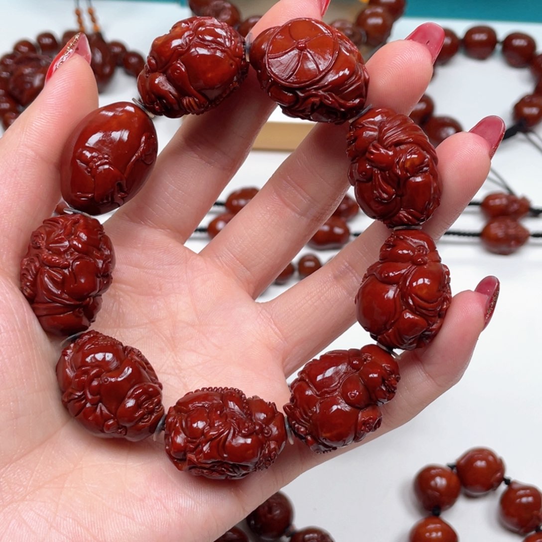 橄榄核手串记**善弥勒，