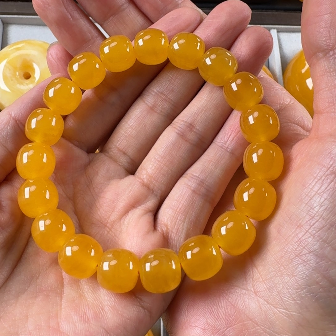 蜜蜡未镶嵌毛衣链