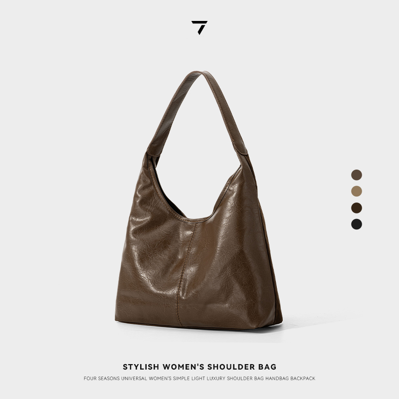 【乐其塞文/LuckySeven】 秋冬新款PU通勤高级单肩包托特包77069