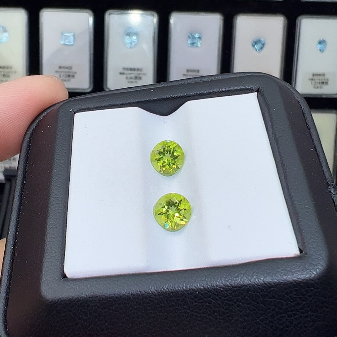 未镶嵌裸石橄榄石圆6，特价