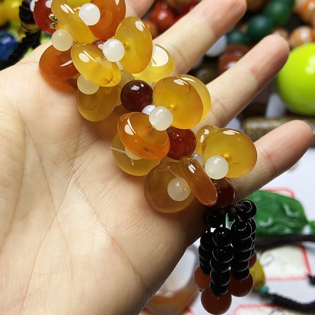 大***哥玛瑙/玉髓未镶嵌手链